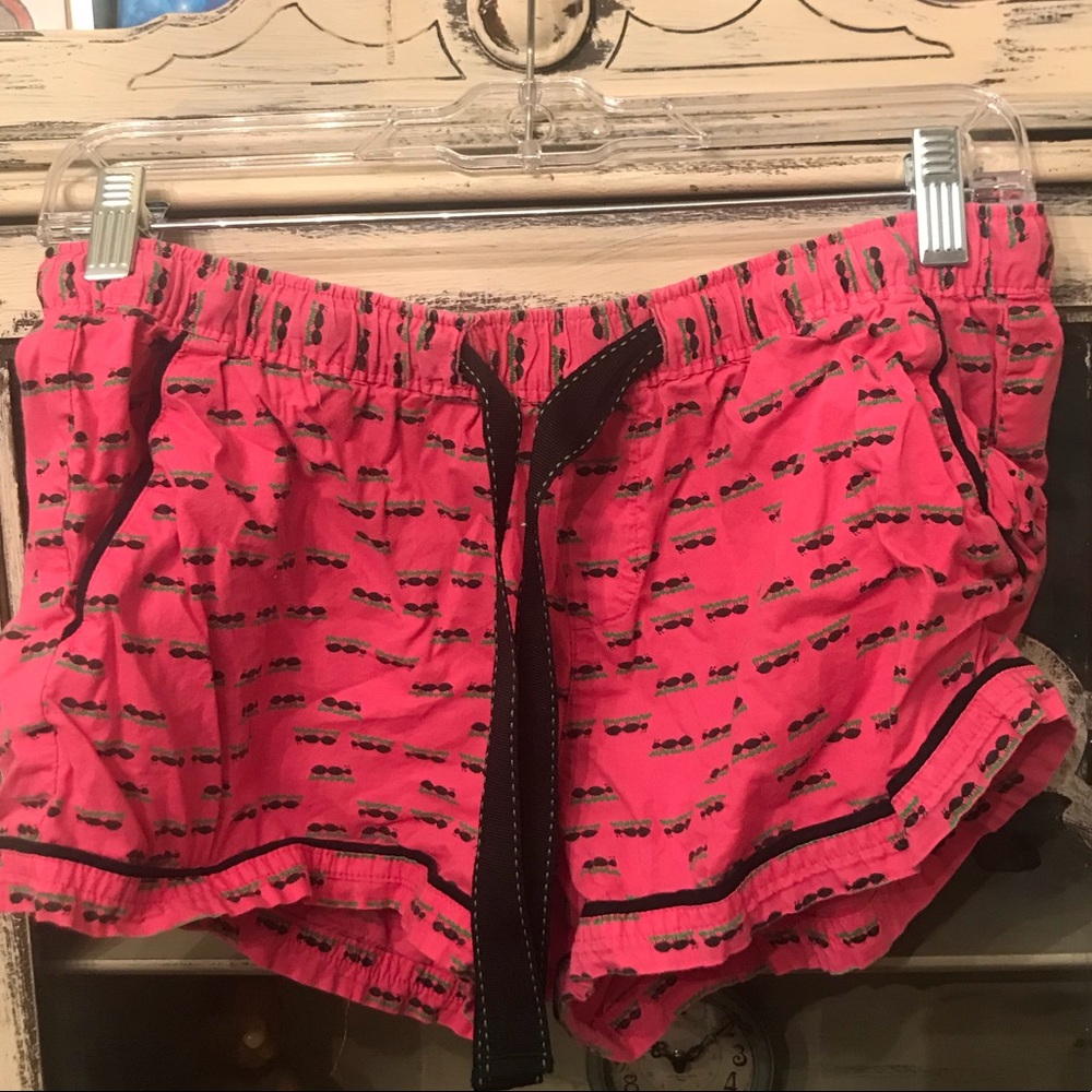 Pajama shorts. Woman’s boxers.